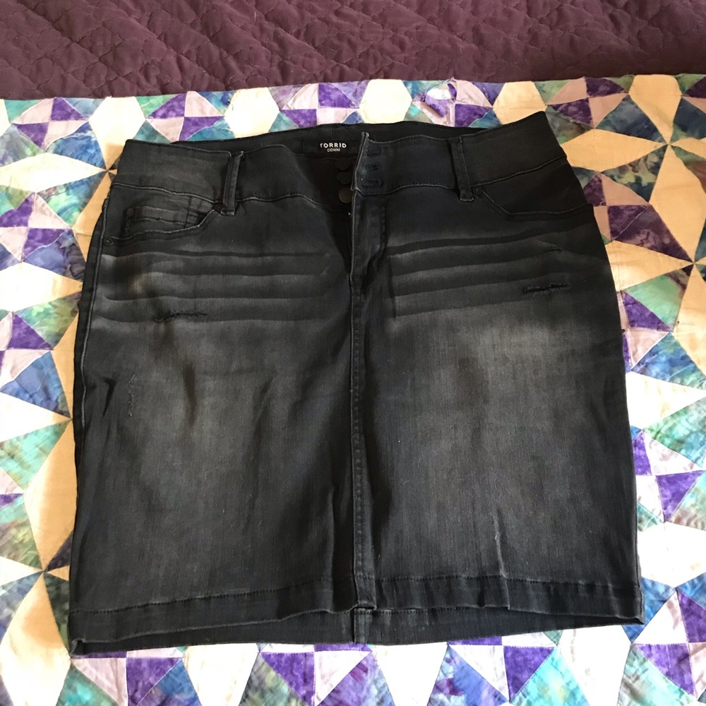 Torrid jean skirt